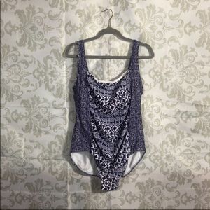 💚2/$19💚 NWT Tahiti Purple One Piece Swimsuit